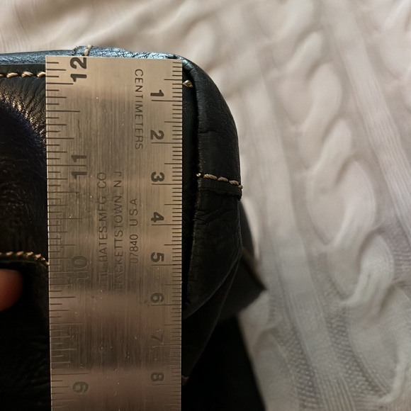 SOLD-Fossil Black Crossbody Bag with Adjustable Strap and Silver Hardware - Picture 10 of 10